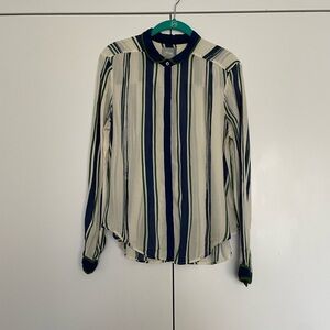 Maeve Striped Button Down Shirt